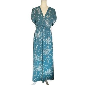 jon & anna bird floral print maxi dress